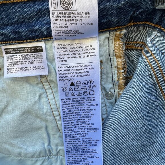 Levi's 501 Original Straight sz 24 - Picture 10 of 12